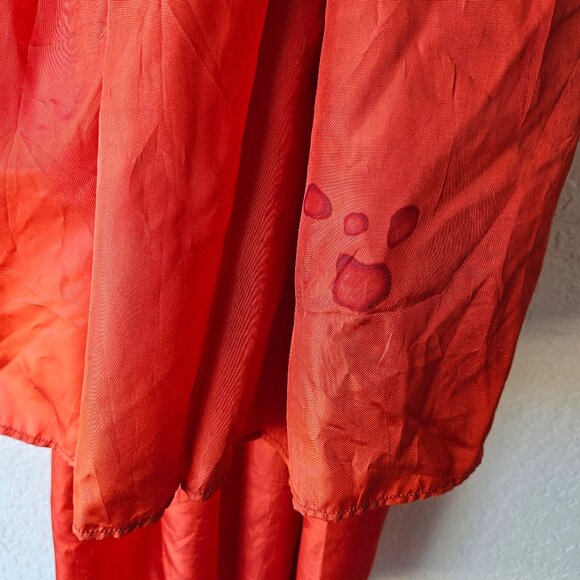 Vintage 40s 50s Red Sequin Burlesque USO Showgirl Chorus Bow Stage Costume XS - Picture 7 of 11